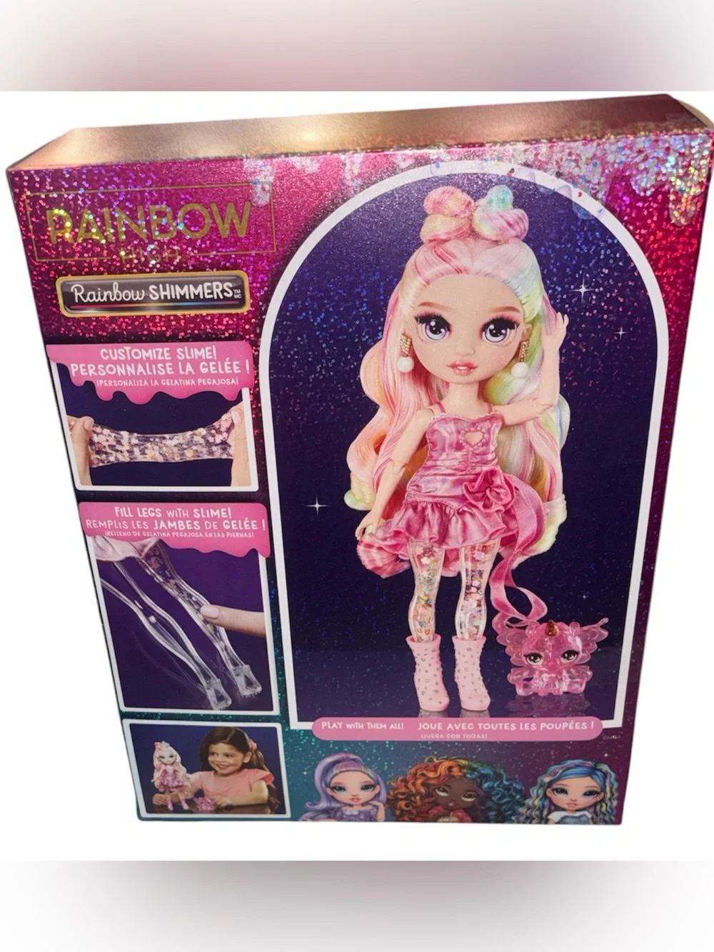 Rainbow High Rainbow Shimmers with Slime - Bella, Pink 11